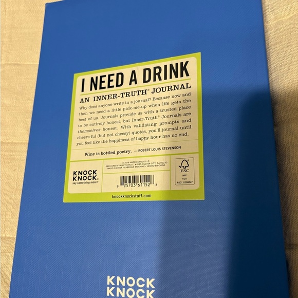 I Need a Drink Journal - Blue and Green - Picture 7 of 7